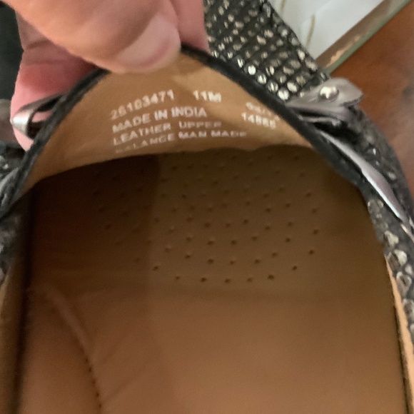 Clarks Metallic Pewter Dunbar Cruiser Loafer Flats Size 11 - Picture 7 of 10